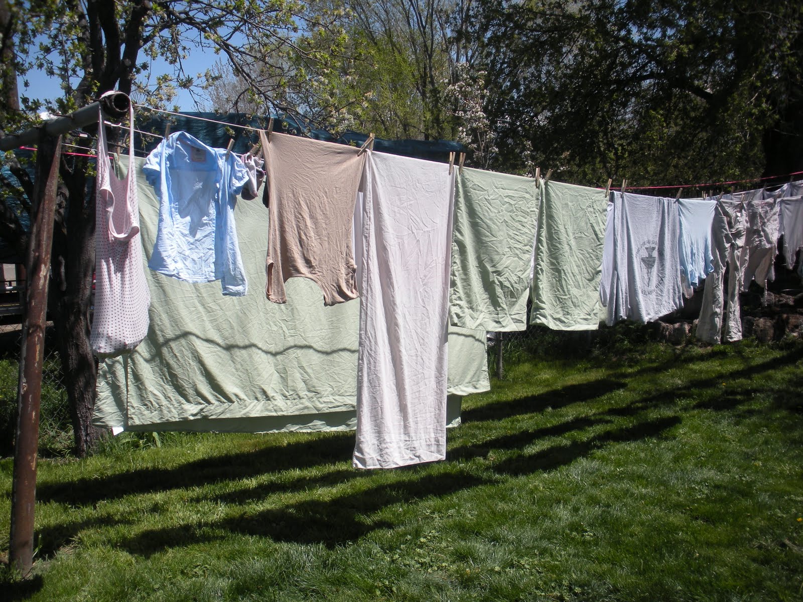 laundry hanging