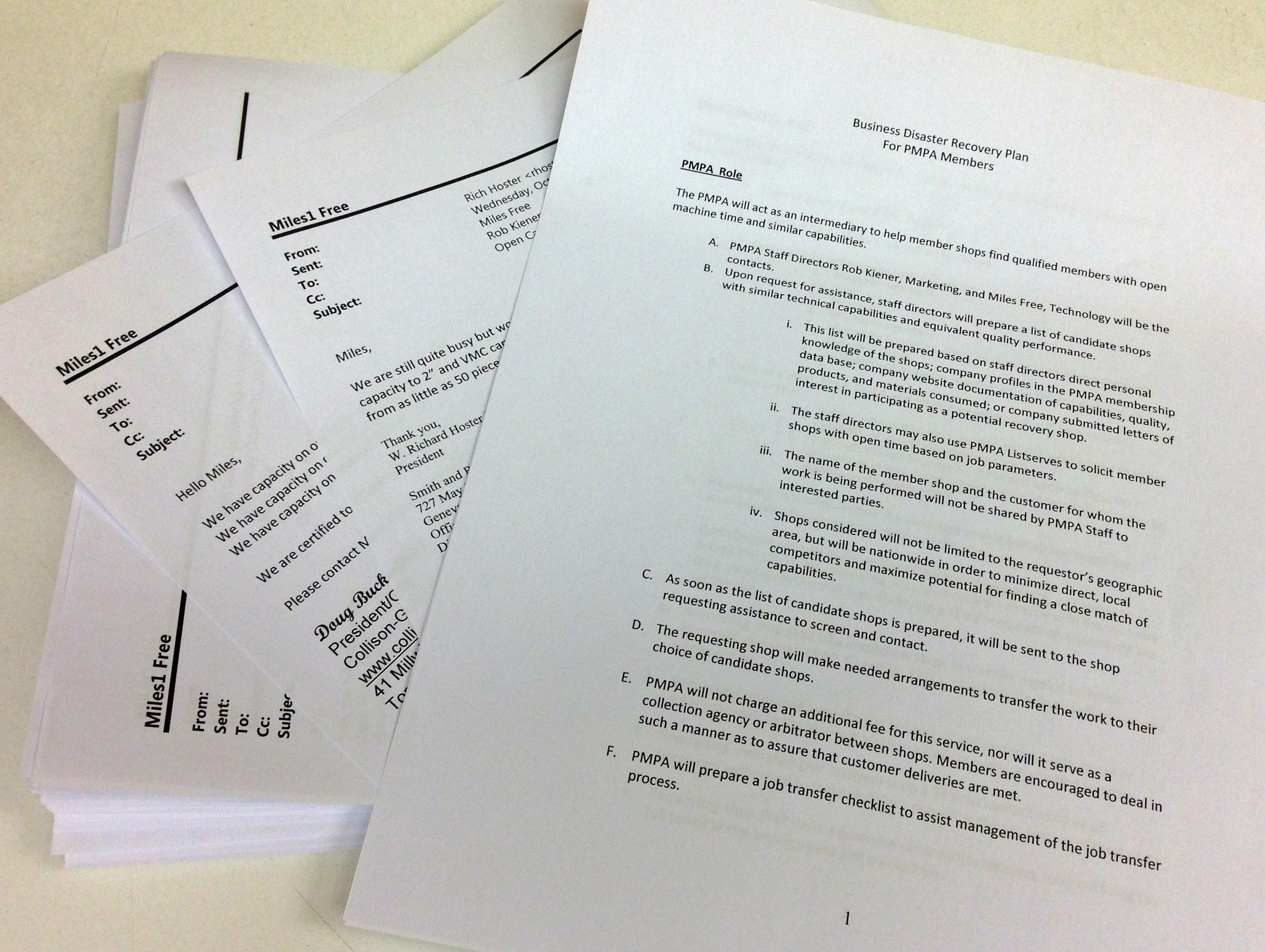 90 PMPA members stepped up to offer Operational Assurance.