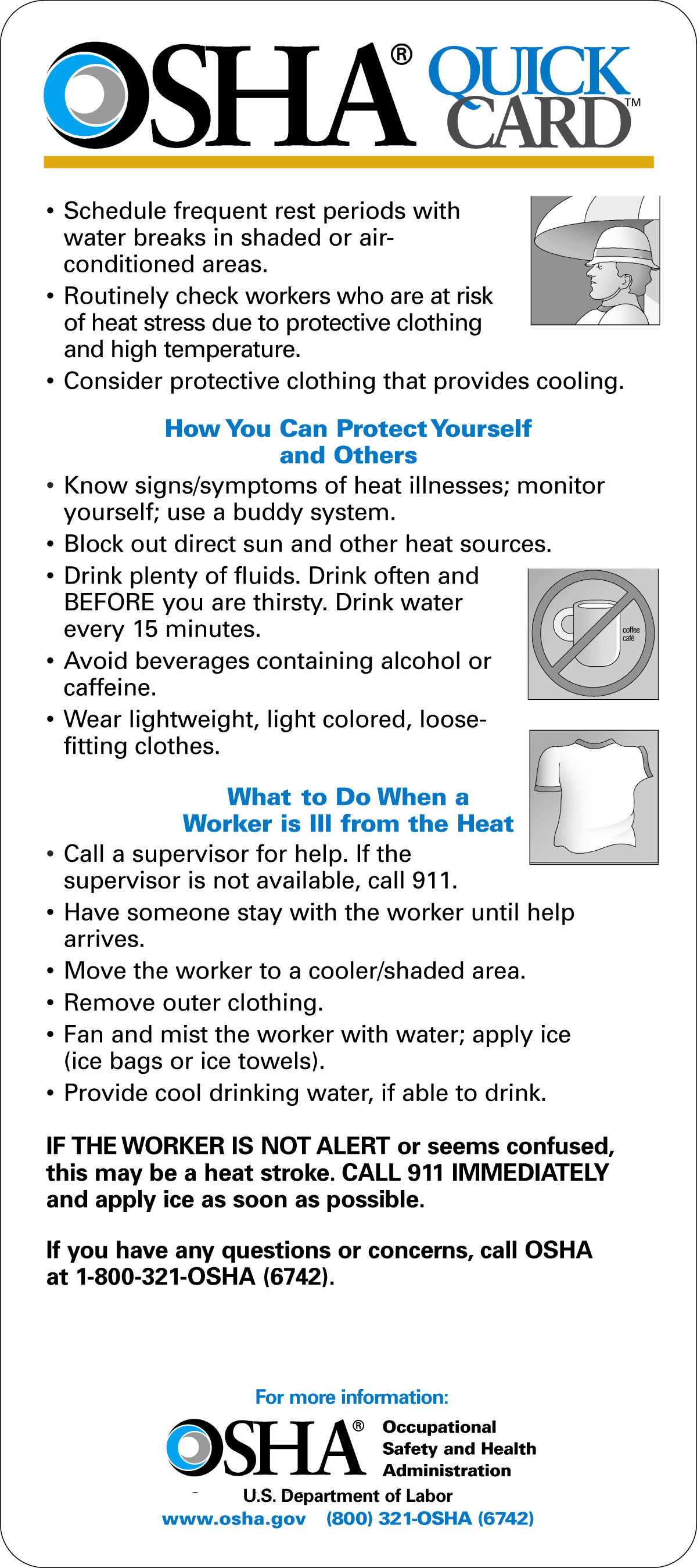 OSHA HEAT STRESS QUICKCARD ENGLISH V_3_8.30.11 :OSHA HEAT STRESS